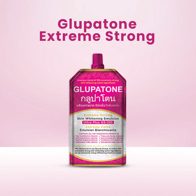 GLUPATONE Extreme Strong Whitening Emulsion Ultra Plus GS-120 For Face & Body 50ml (Pack Of 2)